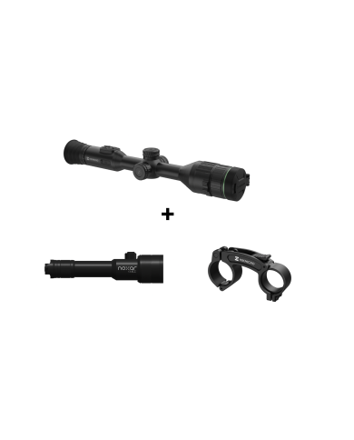 HIKMICRO ALPEX 4K A50E + NOXAR DIR-PRO V2 + uchwyt IR - celownik noktowizyjny z iluminatorem zewnętrznym