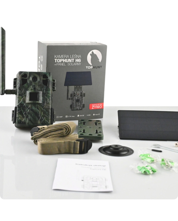 Fotopułapka GSM Kamera Leśna TOPHUNT H6 Green