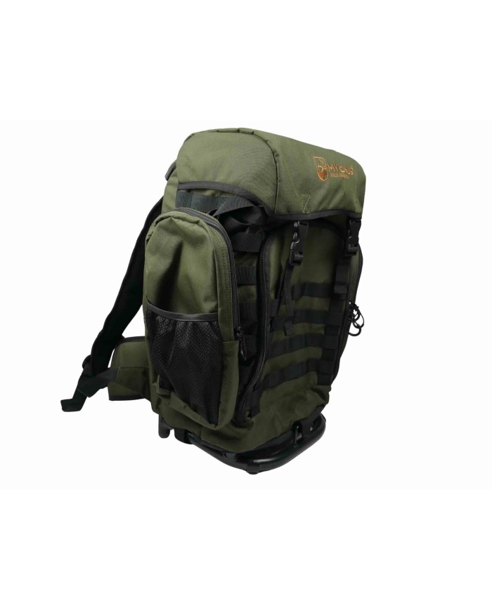 Plecak myśliwski z siedziskiem i kieszenią na broń