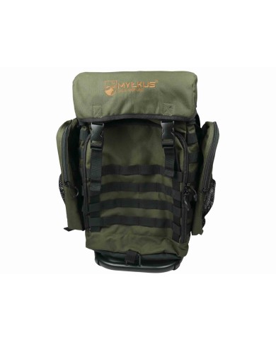 Plecak myśliwski z siedziskiem i kieszenią na broń