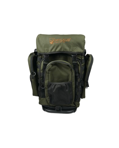 Plecak myśliwski z siedziskiem i kieszenią na broń