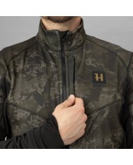 Harkila NOCTYX Camo Fleece Jacket - kurtka polarowa w ciemnym kamuflażu