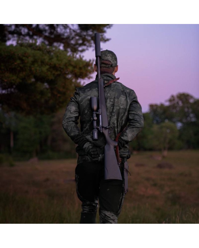 Harkila NOCTYX Camo Fleece Jacket - kurtka polarowa w ciemnym kamuflażu