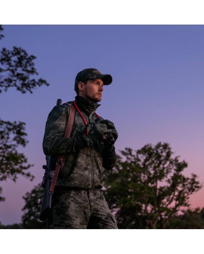 Harkila NOCTYX Camo Fleece Jacket - kurtka polarowa w ciemnym kamuflażu