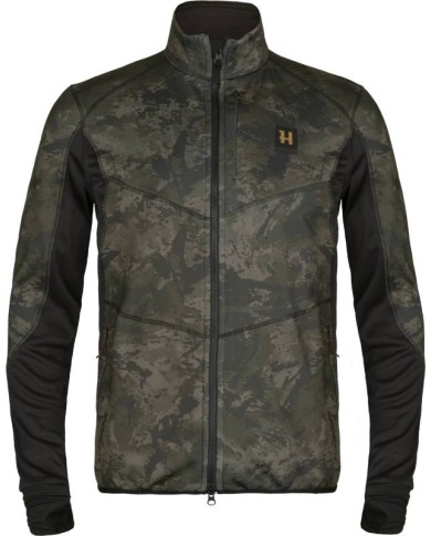 Harkila NOCTYX Camo Fleece Jacket - kurtka polarowa w ciemnym kamuflażu